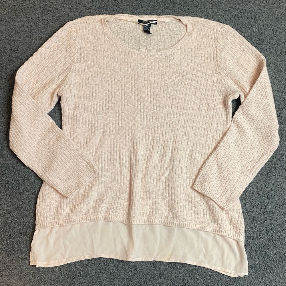 Style & Co Womens Sweater Size Large Pink